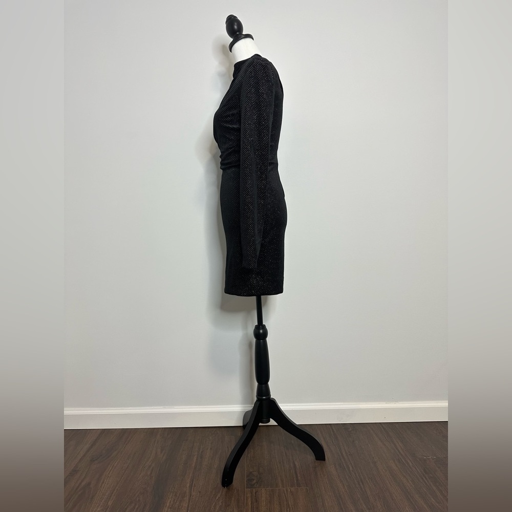 RTA Angel Dust Metallic Velvet Bodycon Dress - Picture 8 of 11